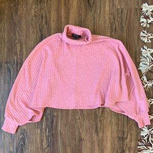 Forever 21 Pink Blouse Sweater Turtle Neck Top